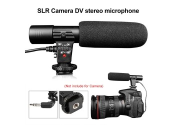 Universele Mic-01 3.5mm mic jack port Opname Camera Externe Stereo Microfoon