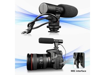 Universele Mic-01 3.5mm mic jack port Opname Camera Externe Stereo Microfoon