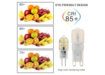 2 stuk G9 5W 220V 22 Bulb Transparent Koud witte LED Lamp ​capsule