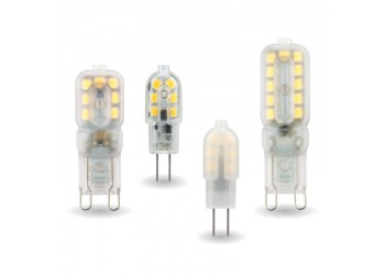 2 stuk G9 3W 220V 14 Bulb Transparent Koud witte LED Lamp ​capsule