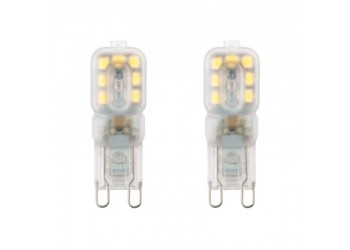 2 stuk G9 3W 220V 14 Bulb Transparent Koud witte LED Lamp ​capsule