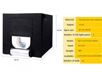 40cm Professioneel LED Fotostudio Softbox Lichttent doos