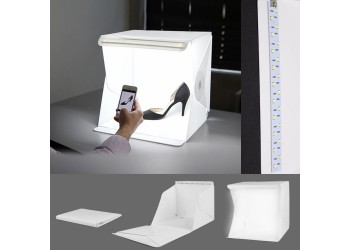 24cm Draagbare vouw lightbox fotografie studio LED softbox