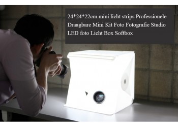 24cm Draagbare vouw lightbox fotografie studio LED softbox