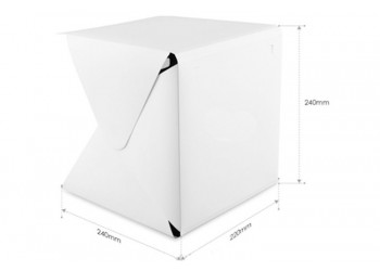 24cm Draagbare vouw lightbox fotografie studio LED softbox