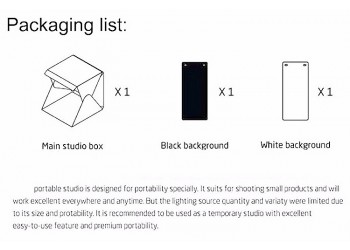 24cm Draagbare vouw lightbox fotografie studio LED softbox