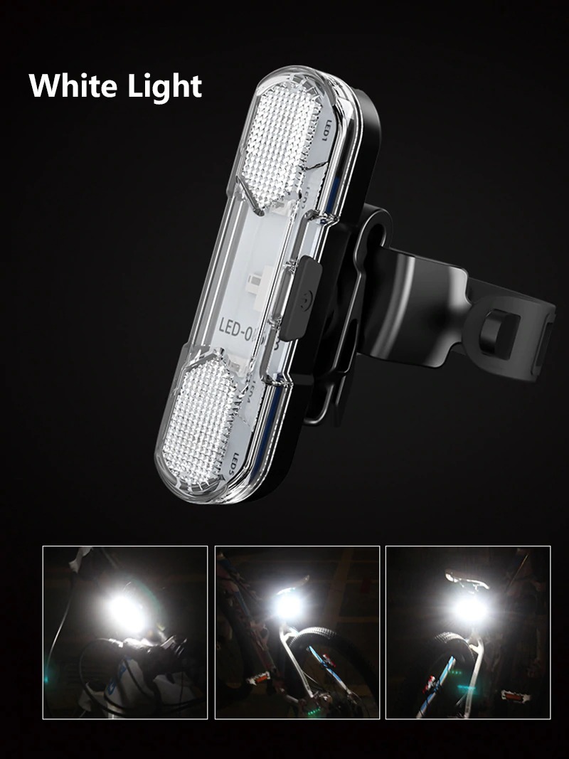 2 Stuk Led Voorlicht en Achterlicht Fiets Usb Oplaadbare Fietsen Waterdichte Mtb Racefiets Knippert