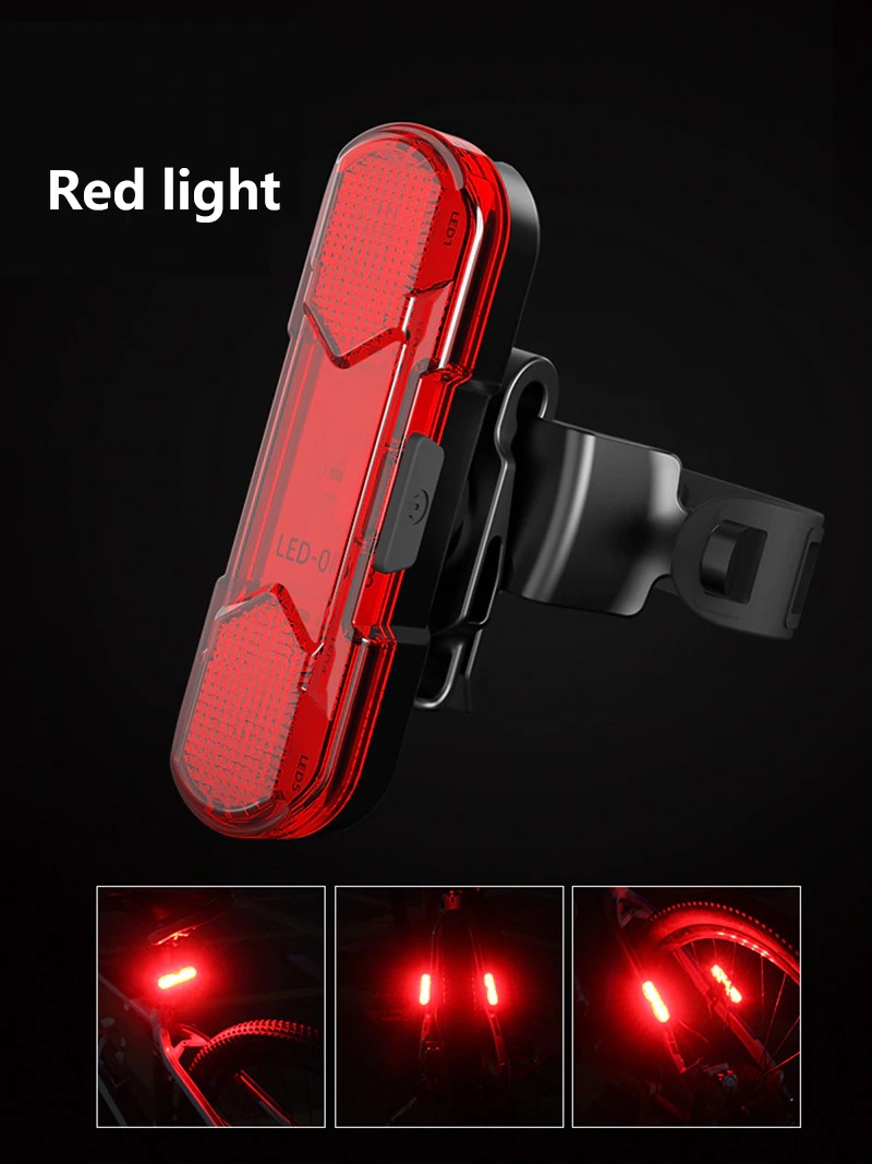 2 Stuk Led Voorlicht en Achterlicht Fiets Usb Oplaadbare Fietsen Waterdichte Mtb Racefiets Knippert