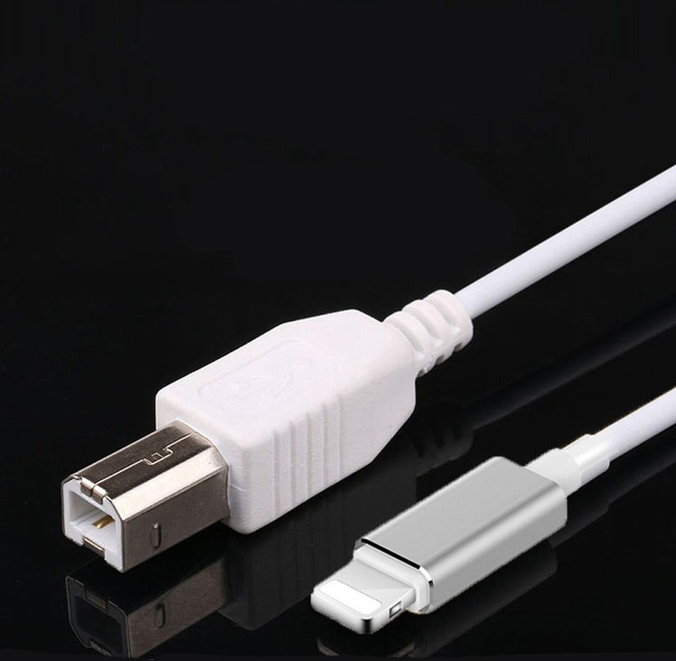 Apple iphone ipad lightning naar usb Type B OTG Kabel 1.5M Printer Telefoon Piano Elektronische drum Midi Keyboard met 1 jaar garantie 