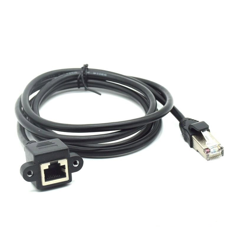 RJ45 male-Female Ethernet LAN Network Kabel CAT5E 1M