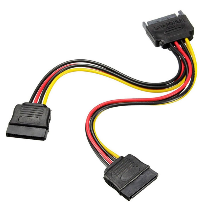 15Pin SATA Naar 2 * 15Pin Power Hdd Splitter Power Kabel