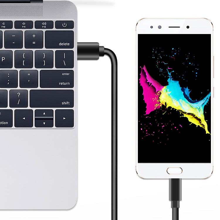 Android Switch oplaad data kabel USB-USB Type C 25cm 56K