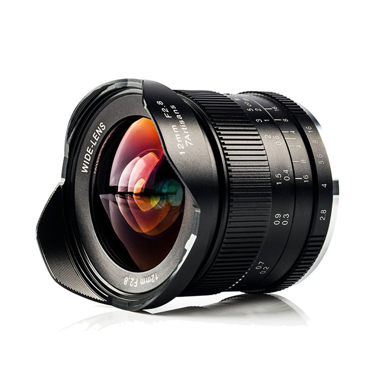 7artisans 12mm F2.8 manual focus lens voor Sony systeem camera + Gratis lenspen en lens tas