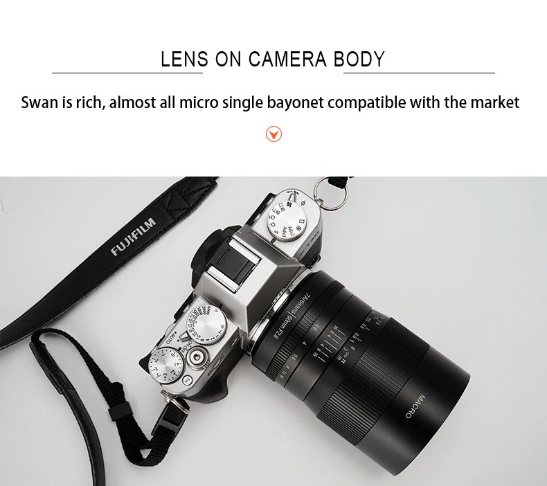 7artisans 60mm F2.8 1:1 Macro lens voor Canon EOS-M systeem camera + gratis lenspen, lens papier, blaasbalg