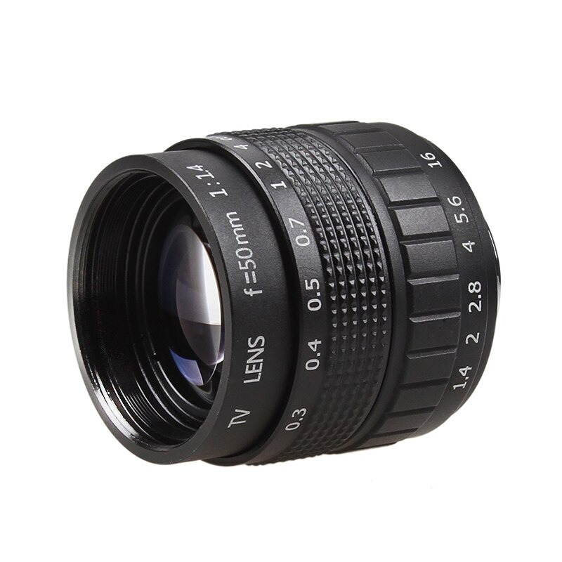Fujian 50mm F1.4 CCTV lens voor Samsung systeem camera