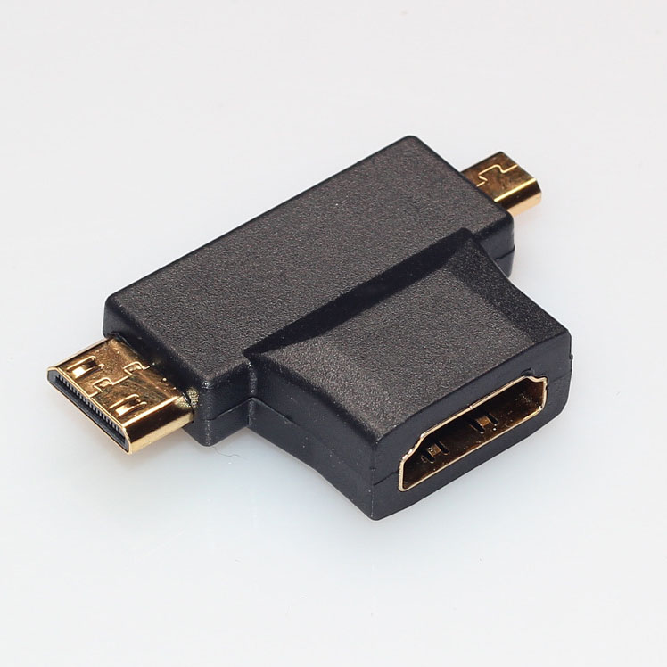 3 in 1 voor 4K HD HDMI compatibel naar Mini Micro Male Adapter Converter Connector Tablet PC TV