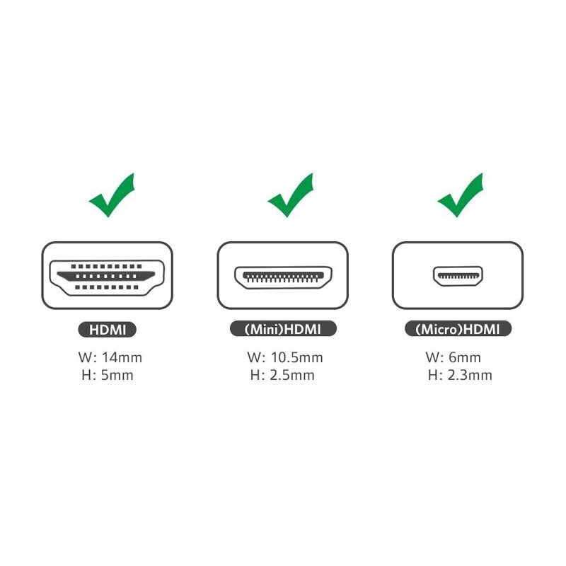 3 in 1 voor 4K HD HDMI compatibel naar Mini Micro Male Adapter Converter Connector Tablet PC TV