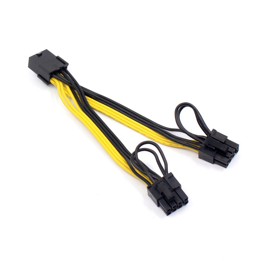 GPU 8Pin to 2*8Pin (6+2) Pcie video card VGA Hub Power kabel ETH Ethereum Mining