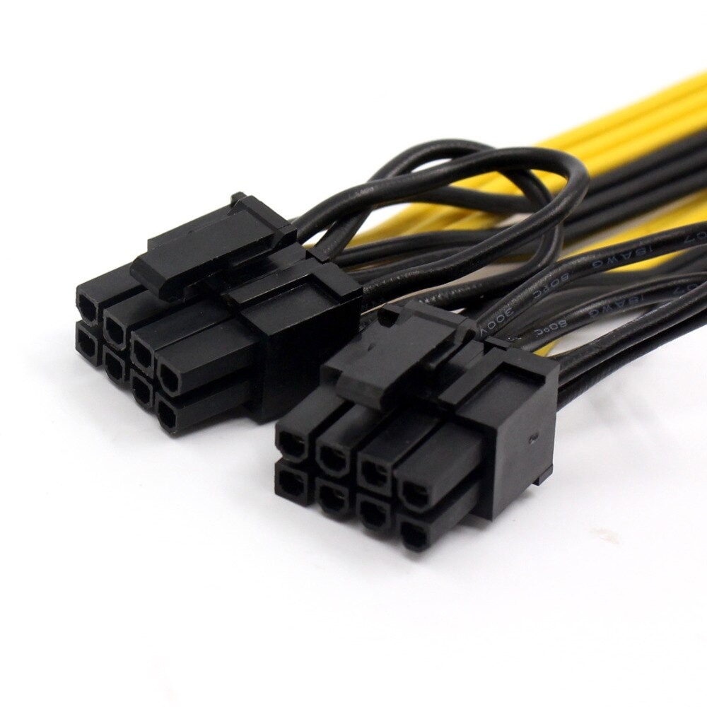 GPU 8Pin to 2*8Pin (6+2) Pcie video card VGA Hub Power kabel ETH Ethereum Mining