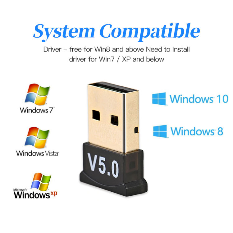 Usb Bluetooth 5.0 Adapter Dongle Zender Ontvanger Voor Computer PC Laptop