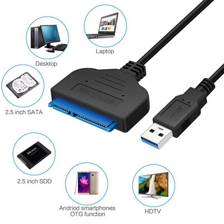USB 3.1 SATA Externe SSD harde Schijf Behuizing 22 Pin kabel tesla dashcam usb