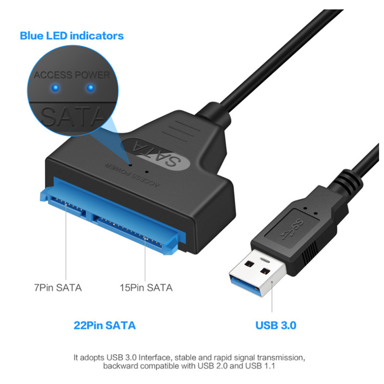 USB 3.1 SATA Externe SSD harde Schijf Behuizing 22 Pin kabel tesla dashcam usb