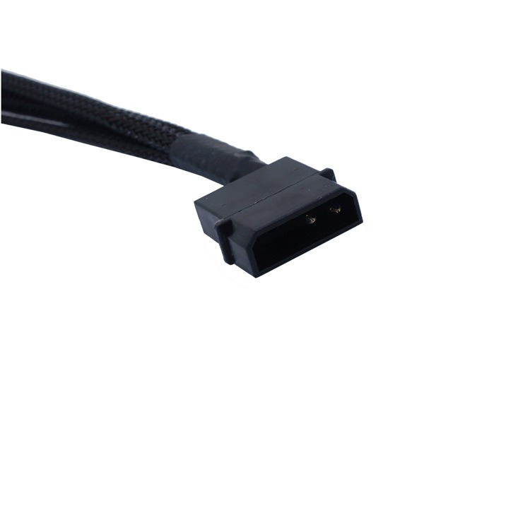 Molex 4 Pin Naar 4X3/4-Pin 5v12v Usb Mouwen Dual Fan Power Adapter Kabel 27Cm ETH Ethereum Mining