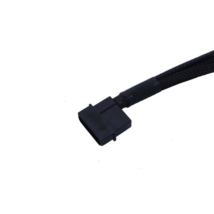 Molex 4 Pin Naar 4X3/4-Pin 5v12v Usb Mouwen Dual Fan Power Adapter Kabel 27Cm ETH Ethereum Mining