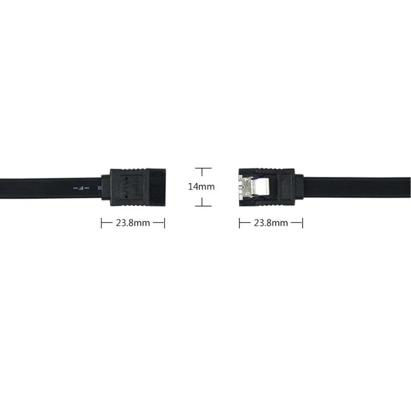 Hoge Snelheid Sata 3.0 6Gb/s 26AWG SSD Hdd Harde Gegevens Sata 40Cm Voor Computer Kabel