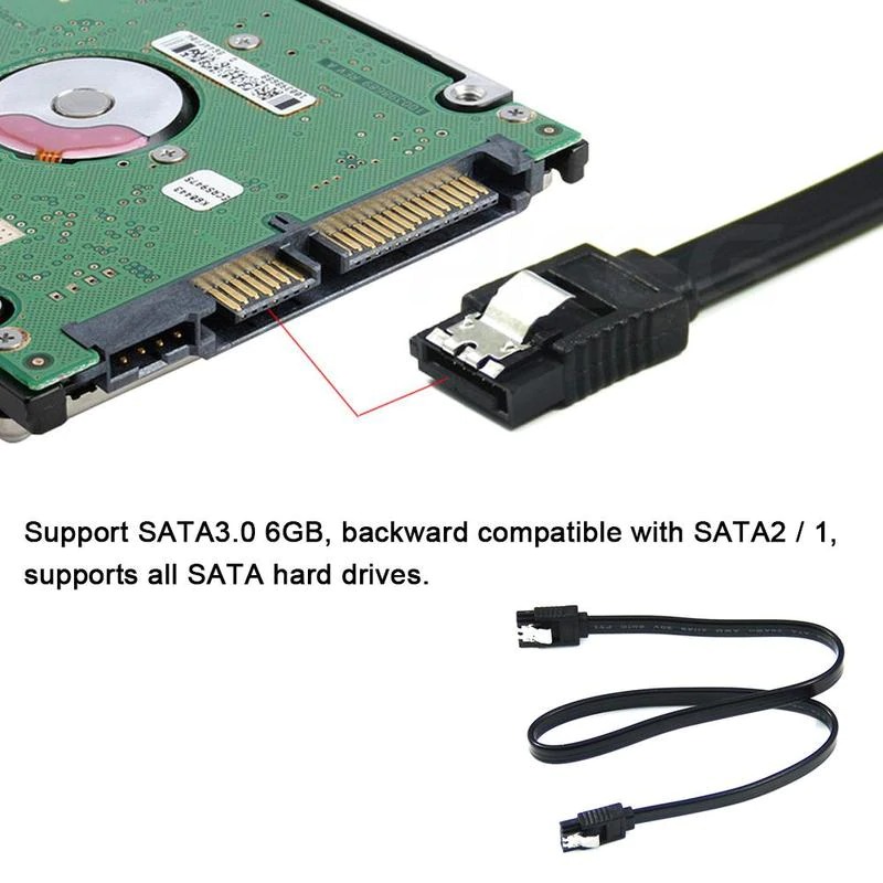 Hoge Snelheid Sata 3.0 6Gb/s 26AWG SSD Hdd Harde Gegevens Sata 40Cm Voor Computer Kabel