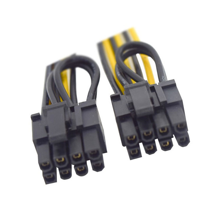 6-Pin to 2*8-Pin Pcie video card VGA Hub Power kabel