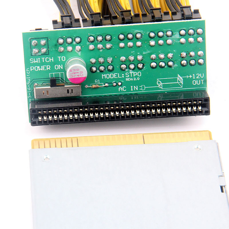 9x6pin Power Module Breakout Board Voor Hp 1200W 750W PC Voeding Server PSU Gpu Ethereum Eth Mining
