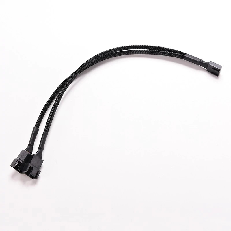 4Pin PWM Om Dual Computer Case Fan Power Mouwen Y-Splitter Adapter Kabel 27cm Computer case Mining Rig