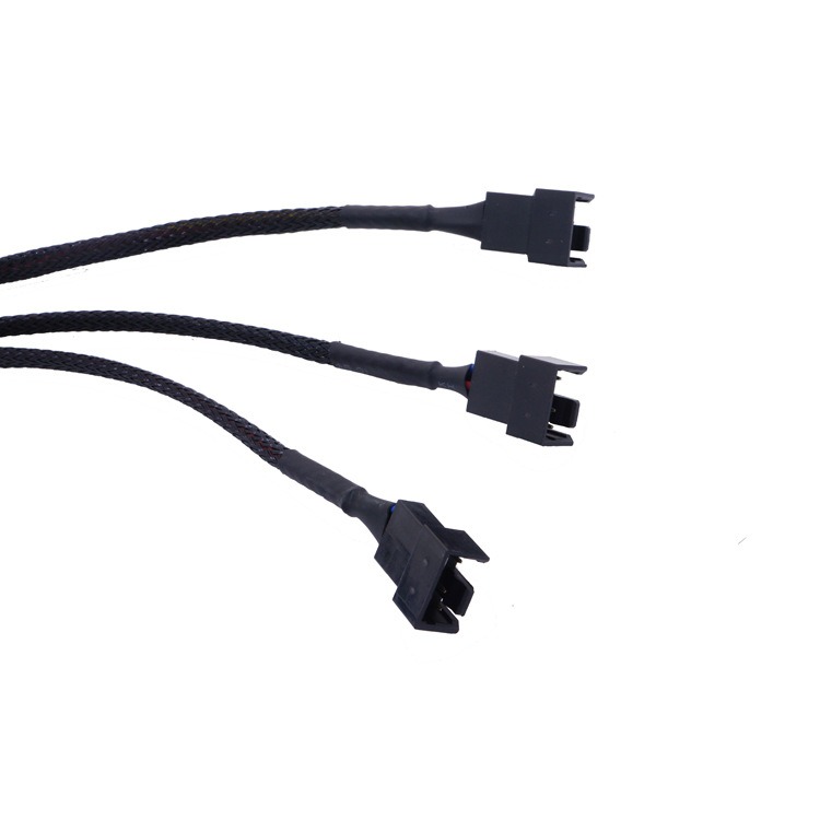 4Pin PWM Om Triple Computer Case Fan Power Mouwen 3-Splitter Adapter Kabel 27cm Computer case Mining Rig