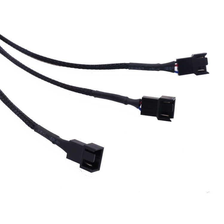 4Pin PWM Om Triple Computer Case Fan Power Mouwen 3-Splitter Adapter Kabel 27cm Computer case Mining Rig