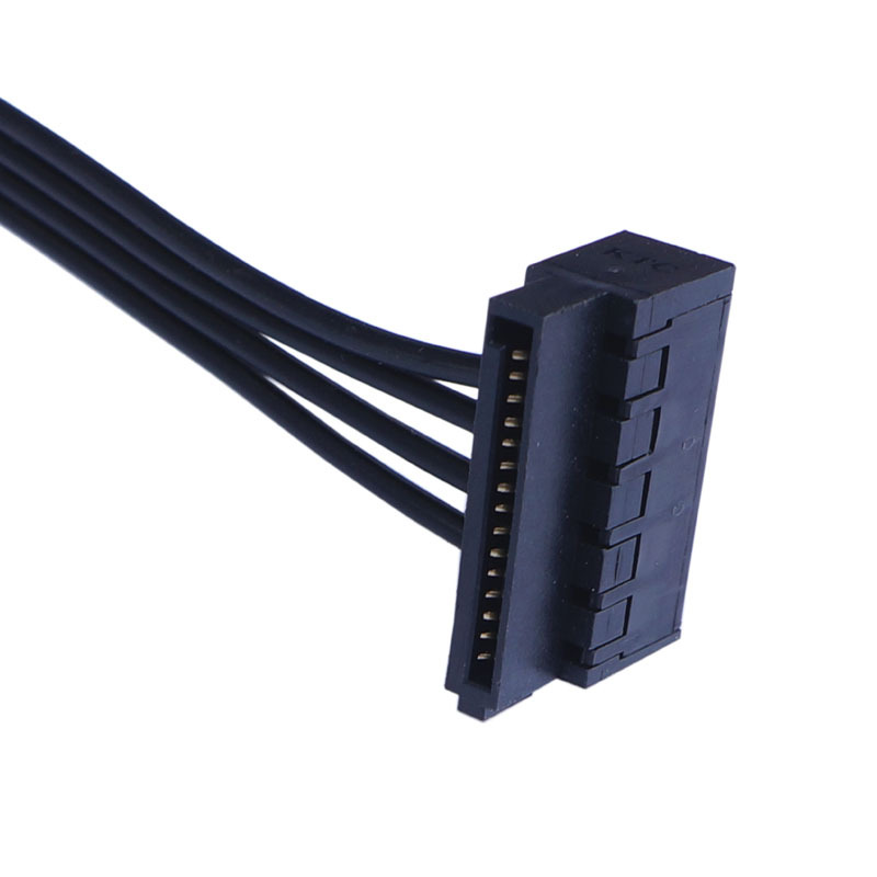 Dual SATA 15 Pin Female to mini 4 Pin male SSD Power Cable voor Lenovo