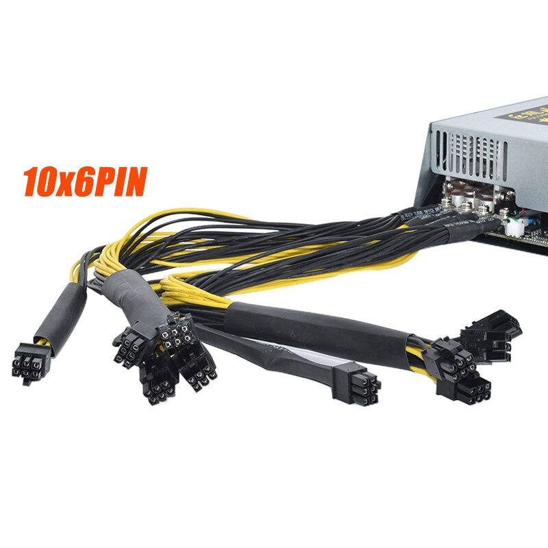 2500W Server Interne Voeding PSU ETH Bitcoin Mining GPU 80+ Platinum Certified met 1 jaar garantie