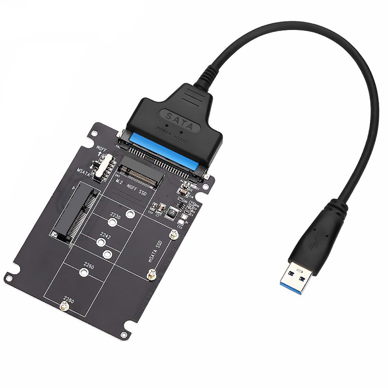 M.2 Ngff Msata Ssd Sata 3.0 2.5 USB 3.1 Adapter M2 Pci Ssd Converter Riser Card Pc Laptop 6Gps