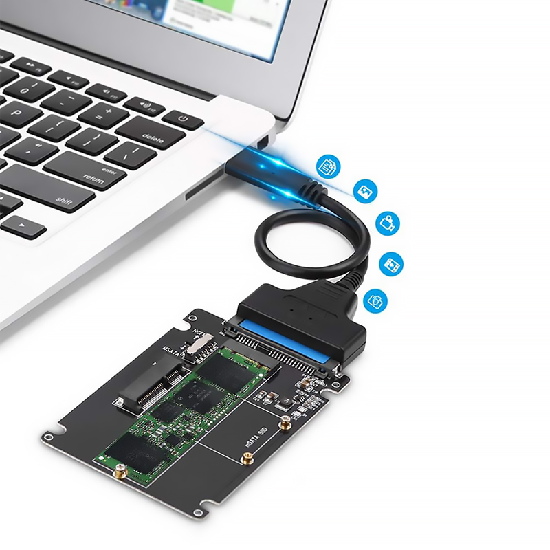 M.2 Ngff Msata Ssd Sata 3.0 2.5 USB 3.1 Adapter M2 Pci Ssd Converter Riser Card Pc Laptop 6Gps
