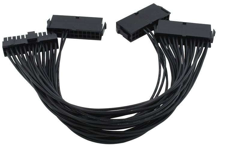 Dual Drie ATX 20+4 (24Pin) Molex PSU Sync Kabel voor 2 of 3 PSU Power synchronisatie boot