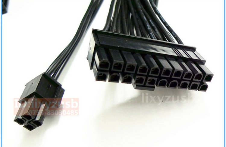 Dual Drie ATX 20+4 (24Pin) Molex PSU Sync Kabel voor 2 of 3 PSU Power synchronisatie boot