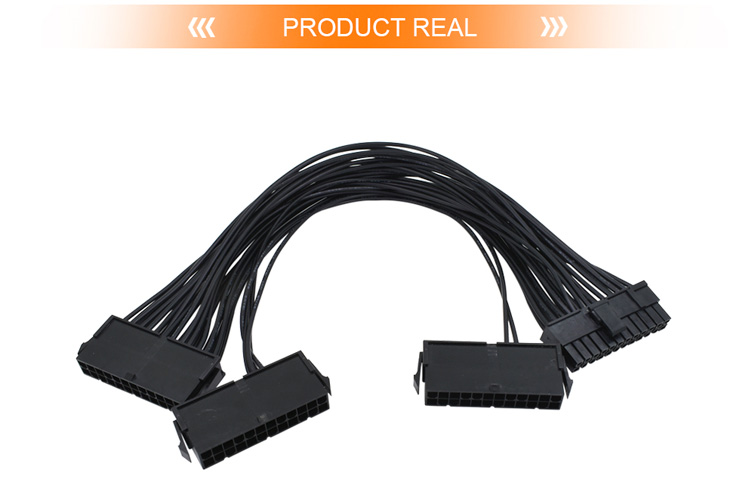 Dual Drie ATX 20+4 (24Pin) Molex PSU Sync Kabel voor 2 of 3 PSU Power synchronisatie boot