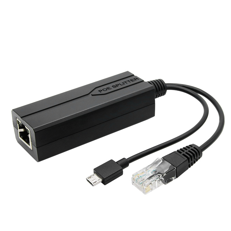 48V Naar 5V Poe Splitter Adapter Micro USB Kabel Voedingsmodule Poe Adapter Splitter Injector Voor Ip Camera poe Connector