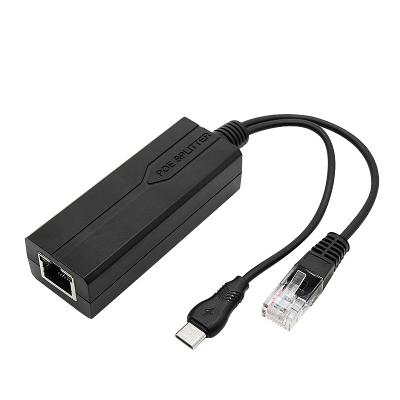 48V Naar 5V Poe Splitter Adapter USB Type C Kabel Voedingsmodule Poe Adapter Splitter Injector Voor Ip Camera poe Connector