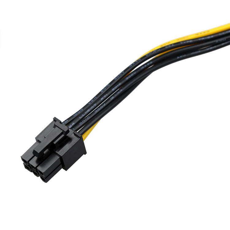 15-Pin Male SATA to 6-Pin Pcie video card Power kabel