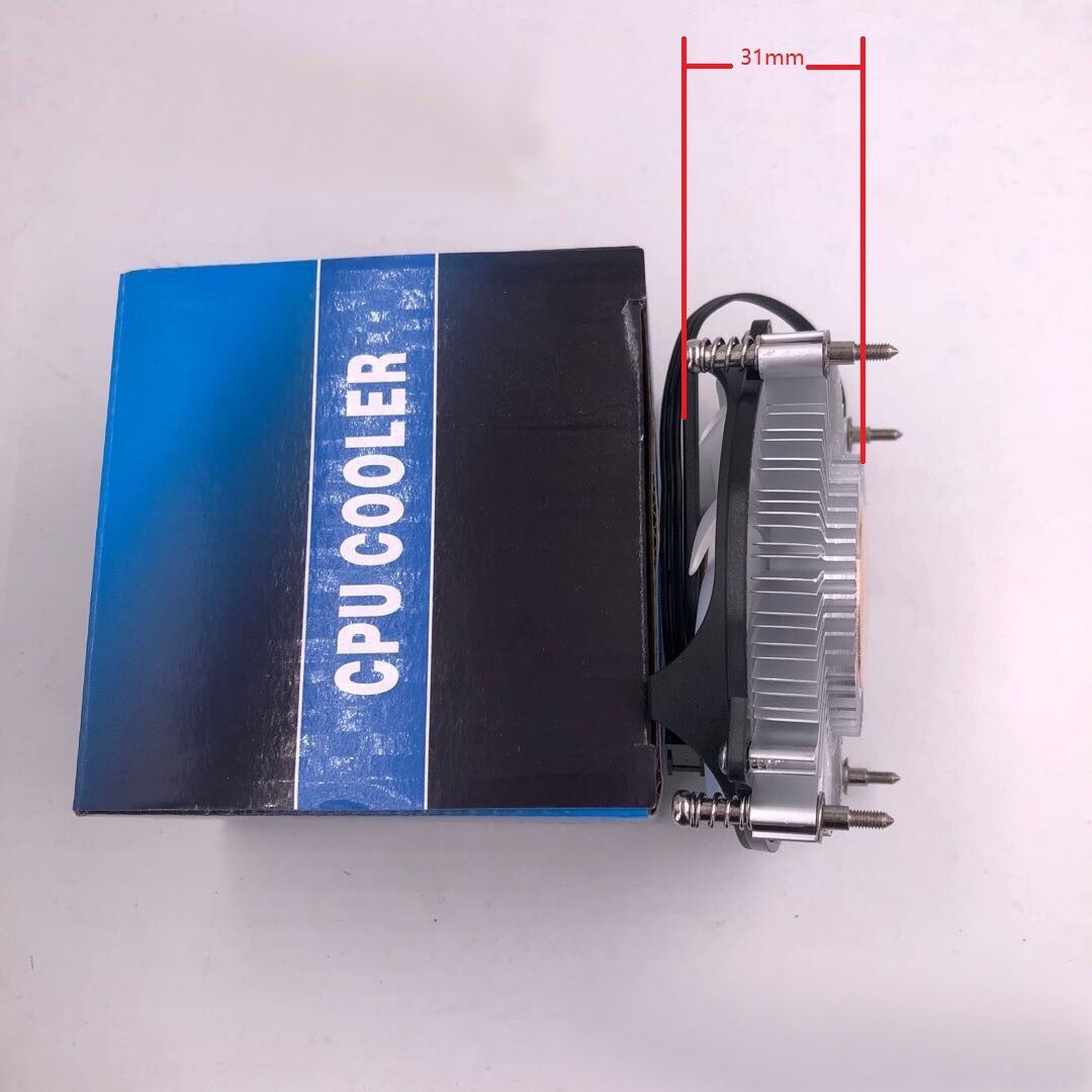 Slim Cpu Koeler Fan Koelventilator 31mm Low Profile Itx Case A4 slanke Chassis 1U server 1150 1151 1155 1156