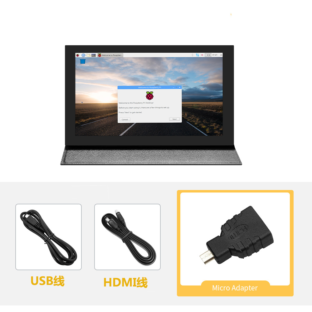 Ips 7Inch Scherm Lcd Display Mini Pc Touch Hdmi Module 1024X600 Voor Raspberry Pi 3 Pi4 pc Monitor Screen