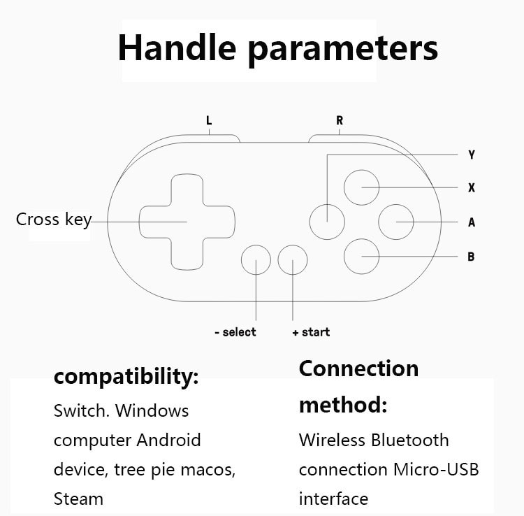 8Bitdo Zero 2 Mini Draadloze Bluetooth Game Controller Switch Windows Android