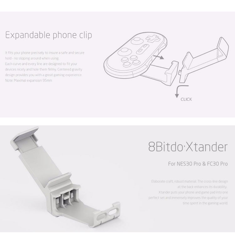 8Bitdo 87AD Smartphone Clip Stand houder voor F30 N30 pro 2