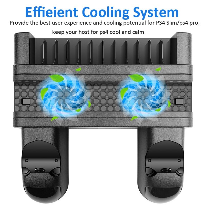 Cooling Stand Voor Sony PS4/PS4 Slim/PS4 Pro Games Opslag Dual Controller Opladen Dock